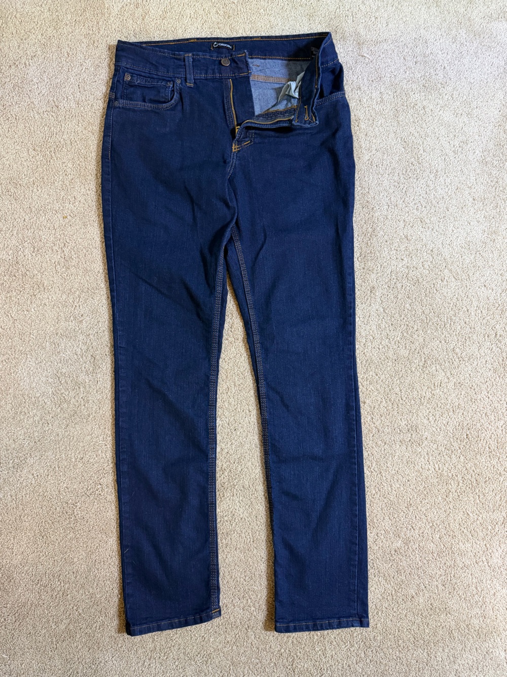 Men's Origin taper  in Dark Indigo Stretch Denim